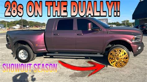 DUALLY WHEELS FINALLY IN AND NEW MOTOR FOR MY OBS TRUCK!! - YouTube