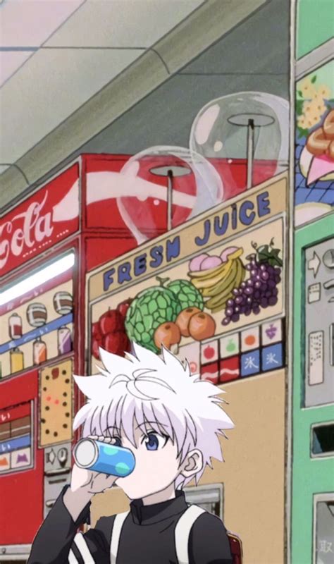 27 Aesthetic Anime Wallpaper Killua Drinking Pepsi - Anime WP List