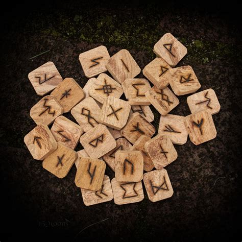 Anglo Saxon Furthorc Mesquite Rune Set | Anglo saxon, Runes, Anglo ...