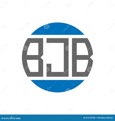 BJB Letter Logo Design on White Background. BJB Creative Initials Circle Logo Concept Stock ...