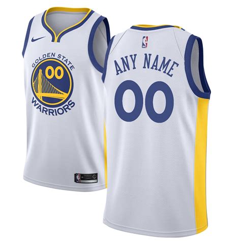 Nike Golden State Warriors White Custom Swingman Jersey - Association Edition