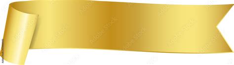 Gold ribbon banner tag label design, isolated background Stock Illustration | Adobe Stock