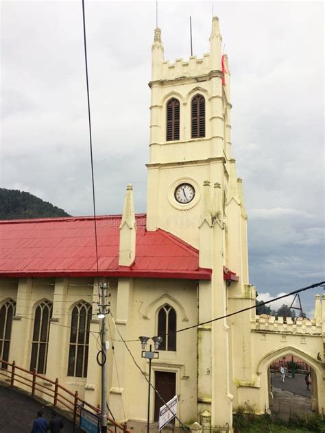 Shimla Church Ridge Mall Road Himachal Pradesh India 6 Stock Image - Image of india ...