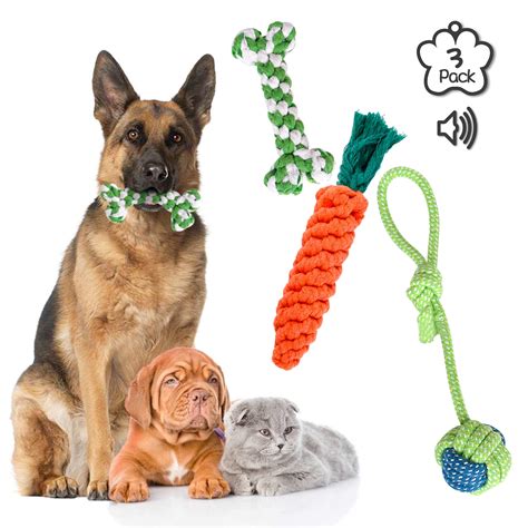 Toys for Dogs, Squeaky Toys for Puppies, Toy Dog Chew Toy for Teething Chewing and Playtime ...