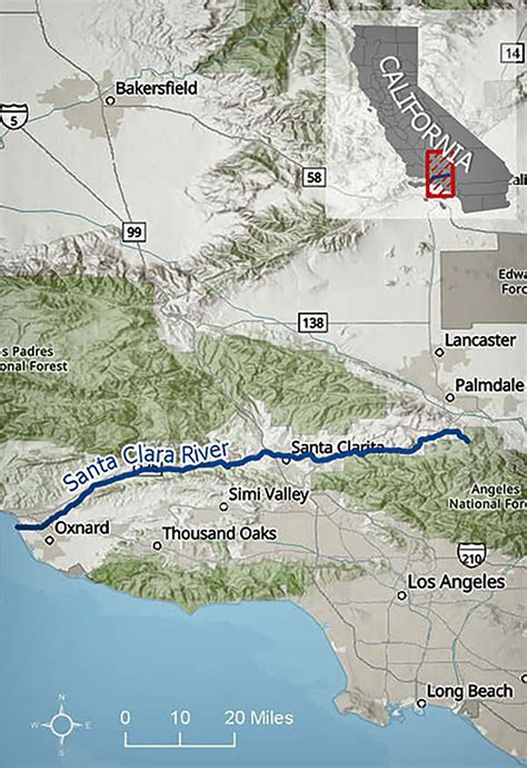 Santa Clara River map | FWS.gov