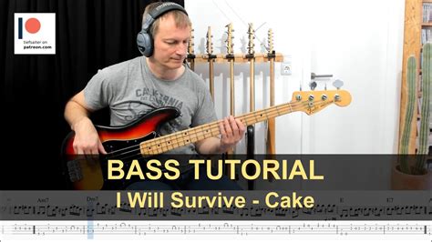 I Will Survive - CAKE | Bass Tutorial (Sheet + TABs) - YouTube