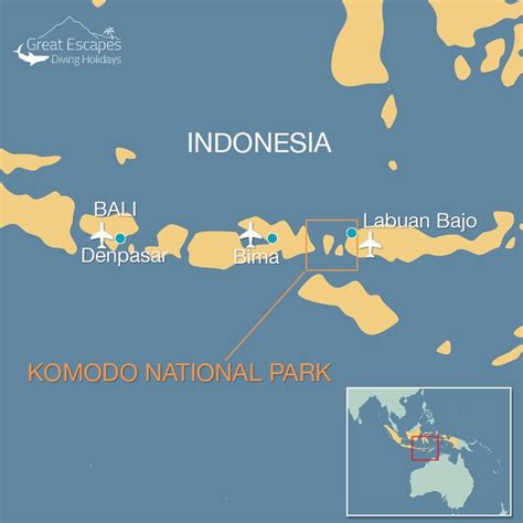 Komodo Dragon Island Map