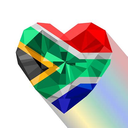 Vector South African Heart Flag Of The Republic Of South Africa Stock Illustration - Download ...