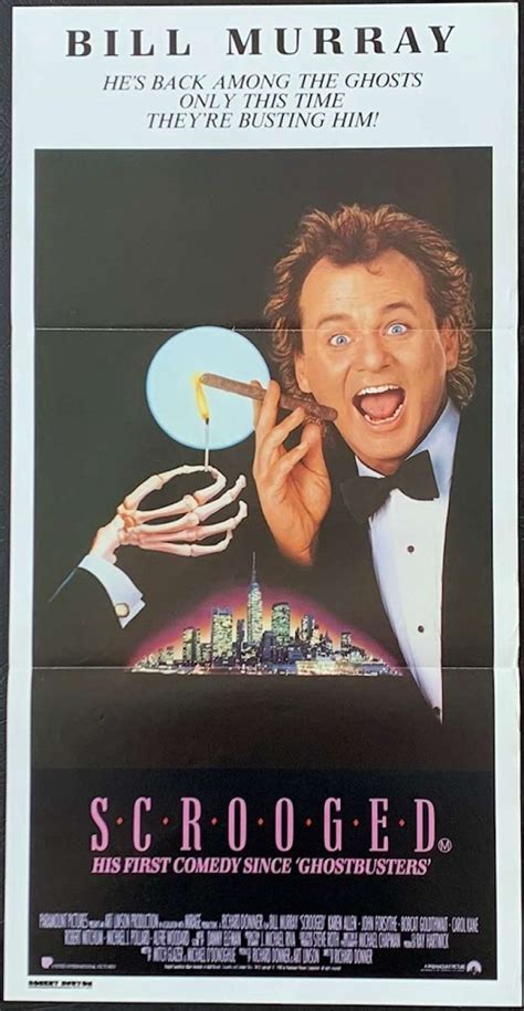 All About Movies - Scrooged Poster Original Daybill 1988 Bill Murray ...