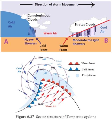 Temperate Cyclone Diagram