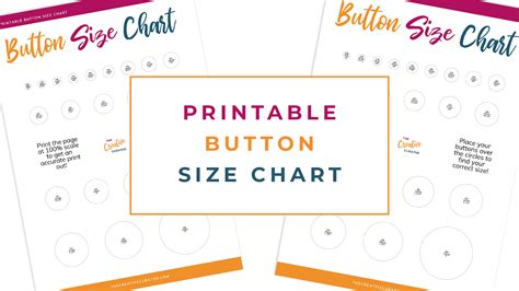 Printable Button Size Chart: How To Measure Buttons - The Creative Curator