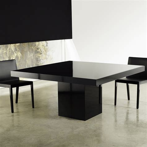 Beech Dining Table (Black Glass + Black Lacquer) - Modloft - Touch of ...