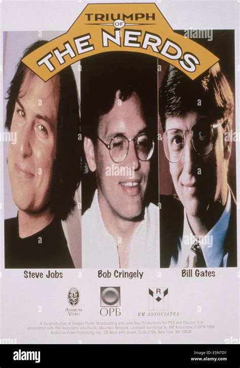 TRIUMPH OF THE NERDS, US poster, from left: Steve Jobs, Bob Cringely ...