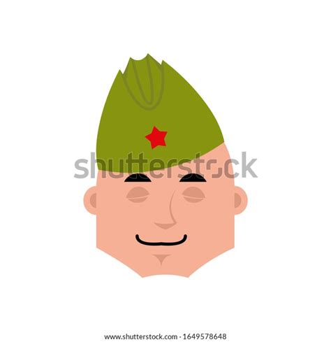 Soviet Soldier Sleeping Emoji Retro Russian Stock Illustration ...