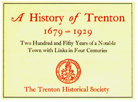 A History of Trenton 1679 – 1929 – Trenton Historical Society