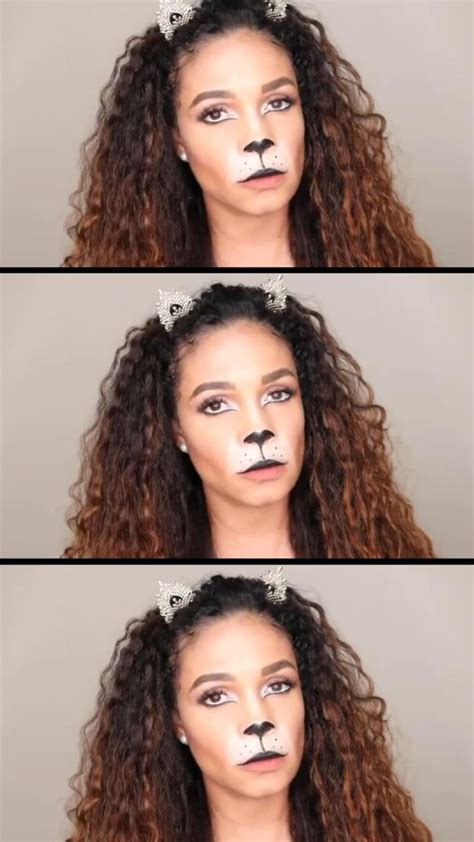 Makeup tutorial easy lion halloween makeup look youtube – Artofit