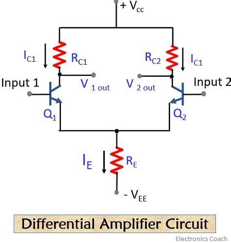 Circuit Diagram Of Differential Amplifier