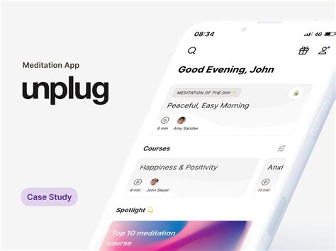 Unplug Meditation App - Case Study by Adeosun Abiola on Dribbble