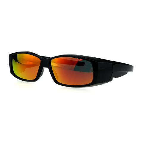 Polarized Antiglare Reflective Color Mirror Lens Mens 58mm Fit Over Su ...