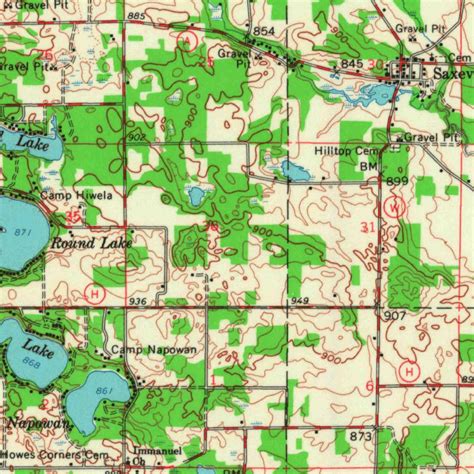 Redgranite, WI (1961, 62500-Scale) Map by United States Geological Survey | Avenza Maps