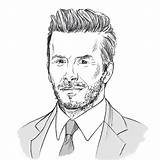 David Beckham Coloring Pages sketch template