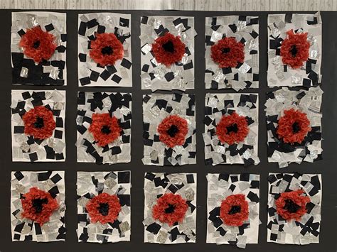 Remembrance Day Poppy Art Project — Mme Marissa