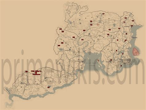 Red dead redemption 2 interactive map of all rdr2 locations - hourhor