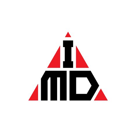 IMD triangle letter logo design with triangle shape. IMD triangle logo ...