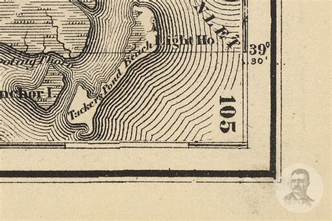 Vintage Burlington County NJ Map 1872 Old New Jersey Map | Etsy