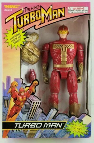 Tiger Electronics 80-618 1996 13 1/2in Talking Turbo Man Action Figure ...