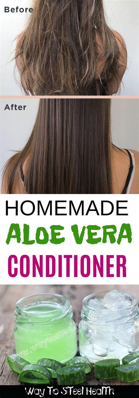 HOMEMADE ALOE VERA CONDITIONER | Aloe vera skin care, Aloe vera hair growth, Aloe vera for hair