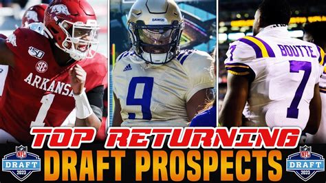 Top Returning NFL Draft Prospects - YouTube