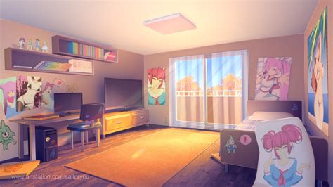 Saito Ryou | Gvenviel - Visual novel background | Room