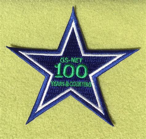 Girl Scouts Northeast Texas 100th anniversary patch. GS-NET 100 Years ...