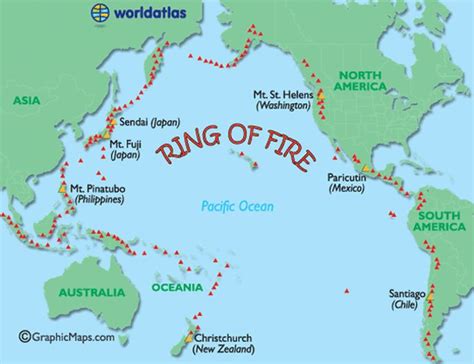 Pacific Ring Of Fire | Earth science lessons, Earth and space science ...