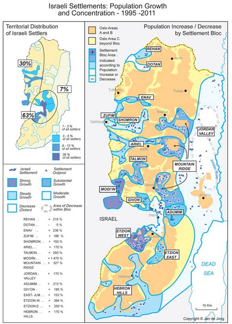 The Two-State Solution: A Map Of Peace In The Middle East - World Map Flags and Land