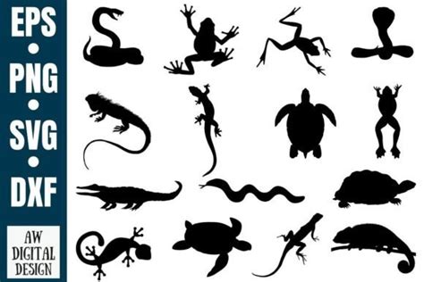 Reptile Silhouette Graphic by AW DIGITAL DESIGN · Creative Fabrica