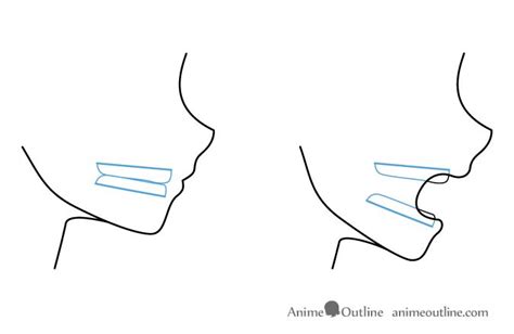 Anime mouth jaw and teeth side view Open Mouth Drawing, Anime Mouth ...