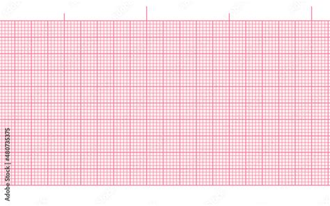 Pink blank ekg paper seamless background for heart beat rate recording ...