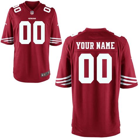 Youth San Francisco 49ers Nike Scarlet Custom Game Jersey