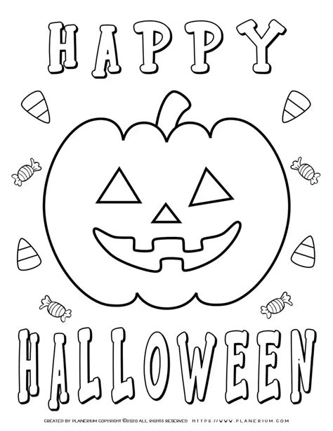 Halloween Coloring Pages | Happy Halloween | Planerium