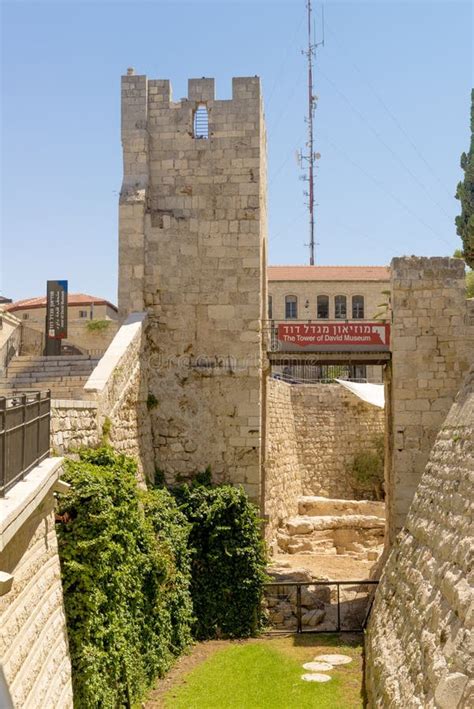 The Ancient City Walls and Towers in the Old Jerusalem Stock Image - Image of famous, grass ...