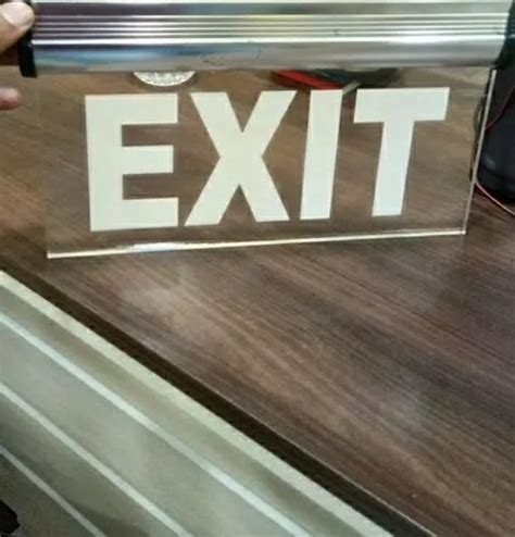 Green Reflective Exit Sign Sticker, For Advertisement, Dimension: 2 - 3 Inch at Rs 105/square ...