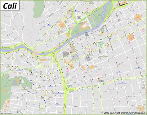 Cali Map | Colombia | Detailed Maps of Santiago de Cali