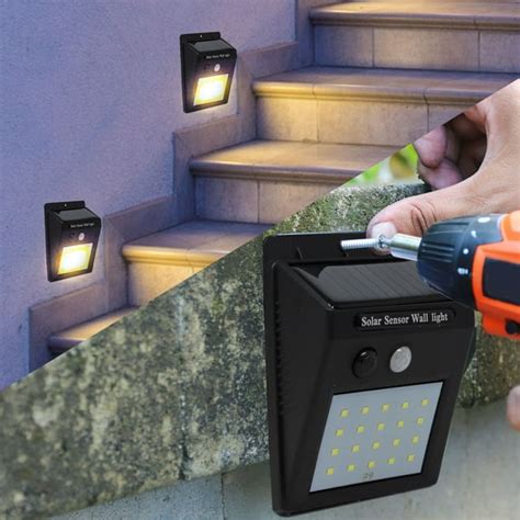 Bright Basics Solar Sensor Outdoor LED Light Motion Sensor Security Lights Solar Security Lights ...