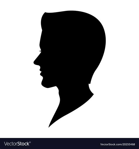 Graphic human head Royalty Free Vector Image - VectorStock