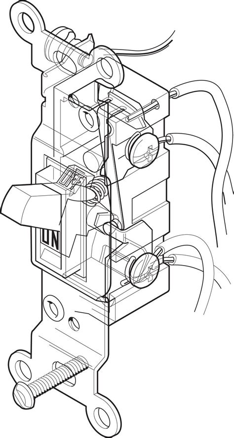 A ghosted view of a simple light switch done in Adobe Illustrator. | Technical illustration, Iso ...