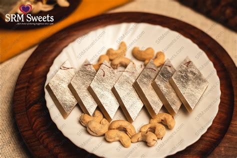 Buy Kaju Katli online - SRMsweets.com - Free Home Delivery.