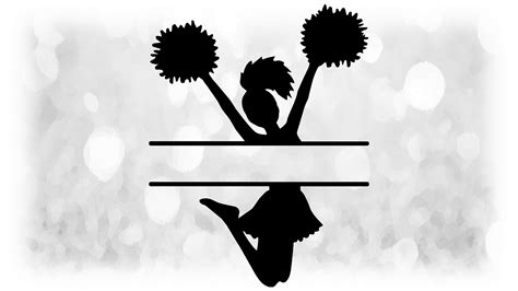 Cheer Clipart Black And White