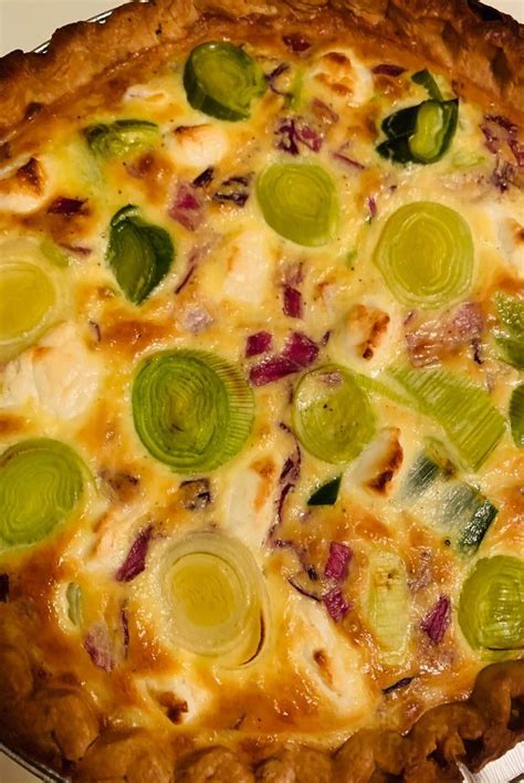 Goat Cheese and Leek Quiche | Recipe in 2022 | Leek quiche, Quiche ...